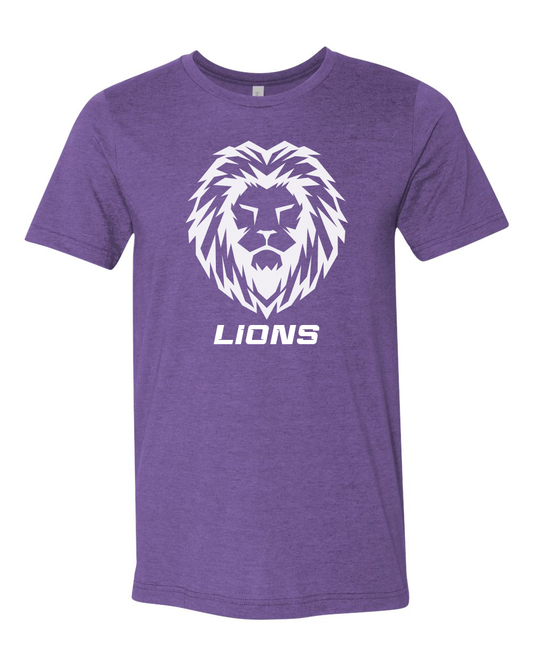 Liberty Lions BELLA + CANVAS Heather Team Purple T-Shirt